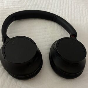Sleek Black Wireless Headphones